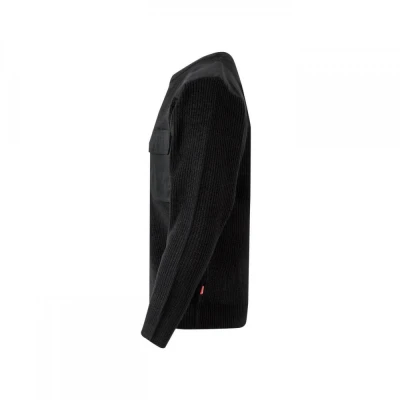 Pulover din tricot gros, cu gât rotund 100 / Velilla / Pentru agenti de paza