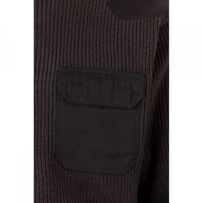 Pulover din tricot gros, cu gât rotund 100 / Velilla / Pentru agenti de paza