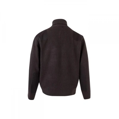 Pulover pe gât, cu fermoar scurt, din tricot gros  / Velilla / Pentru agenti de paza