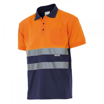 Tricou polo cu mânecă scurtă, de înaltă vizibilita / Velilla / Reflectorizanta