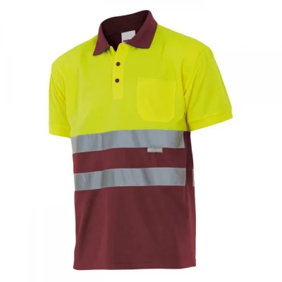 Tricou polo cu mânecă scurtă, de înaltă vizibilita / Velilla / Reflectorizanta