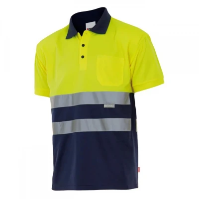 Tricou polo cu mânecă scurtă, de înaltă vizibilita / Velilla / Reflectorizanta