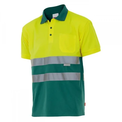 Tricou polo cu mânecă scurtă, de înaltă vizibilita / Velilla / Reflectorizanta