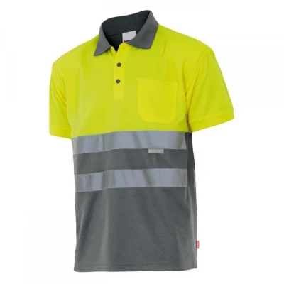 Tricou polo cu mânecă scurtă, de înaltă vizibilita / Velilla / Reflectorizanta