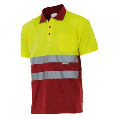 Tricou polo cu mânecă scurtă, de înaltă vizibilita / Velilla / Reflectorizanta