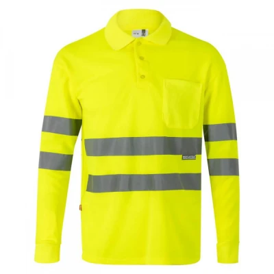 Tricou polo cu mânecă lungă, de înaltă vizibilitat / Velilla / Reflectorizanta