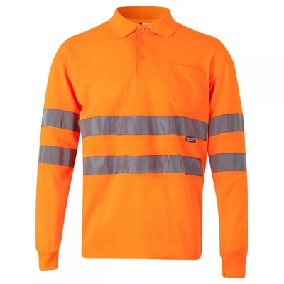 Tricou polo cu mânecă lungă, de înaltă vizibilitat / Velilla / Reflectorizanta