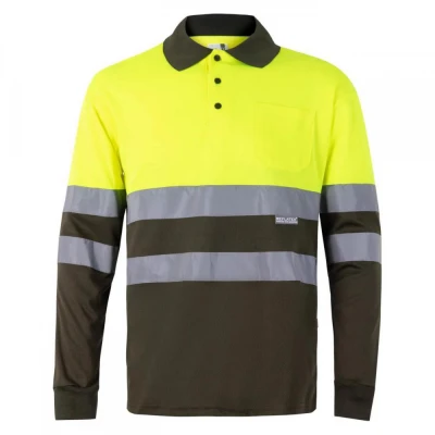 Tricou polo cu mânecă lungă, de înaltă vizibilitat / Velilla / Reflectorizanta