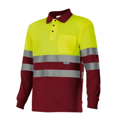 Tricou polo cu mânecă lungă, de înaltă vizibilitat / Velilla / Reflectorizanta