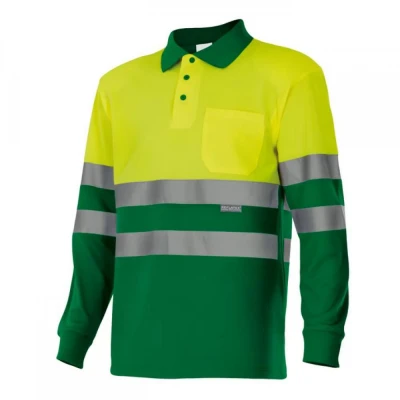 Tricou polo cu mânecă lungă, de înaltă vizibilitat / Velilla / Reflectorizanta