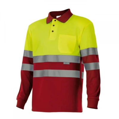 Tricou polo cu mânecă lungă, de înaltă vizibilitat / Velilla / Reflectorizanta
