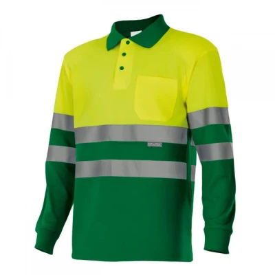 Tricou polo cu mânecă lungă, de înaltă vizibilitat / Velilla / Reflectorizanta