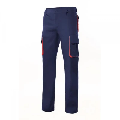 Pantaloni în două tonuri, cu buzunare multiple 103 / Velilla / Pantaloni salopeta talie