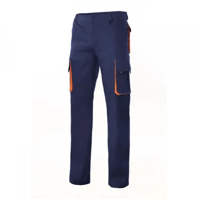 Pantaloni în două tonuri, cu buzunare multiple 103 / Velilla / Pantaloni salopeta talie