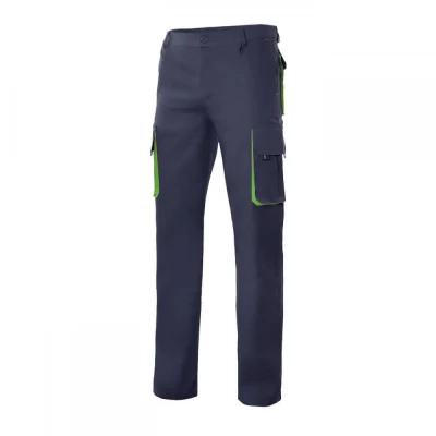 Pantaloni în două tonuri, cu buzunare multiple 103 / Velilla / Pantaloni salopeta talie