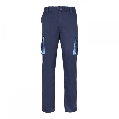 Pantaloni în două tonuri, cu buzunare multiple 103 / Velilla / Pantaloni salopeta talie