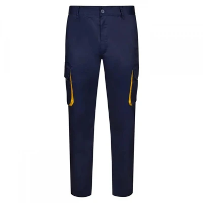 Pantaloni în două tonuri, cu buzunare multiple 103 / Velilla / Pantaloni salopeta talie