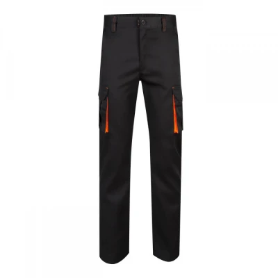 Pantaloni stretch, în două tonuri, cu buzunare mul / Velilla / Pantaloni salopeta talie