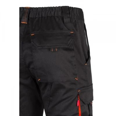 Pantaloni stretch, în două tonuri, cu buzunare mul / Velilla / Pantaloni salopeta talie