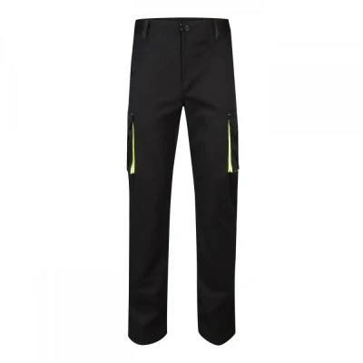 Pantaloni stretch, în două tonuri, cu buzunare mul / Velilla / Pantaloni salopeta talie
