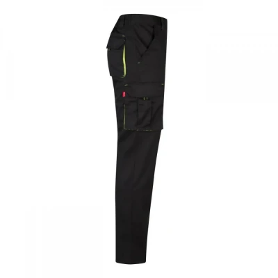 Pantaloni stretch, în două tonuri, cu buzunare mul / Velilla / Pantaloni salopeta talie