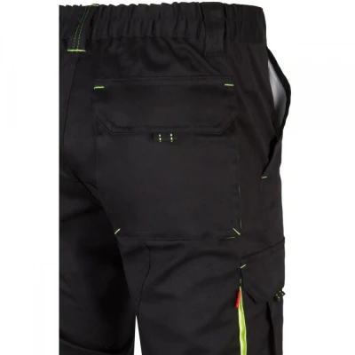 Pantaloni stretch, în două tonuri, cu buzunare mul / Velilla / Pantaloni salopeta talie