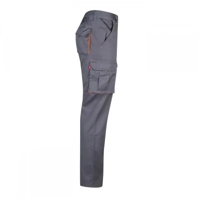Pantaloni stretch, în două tonuri, cu buzunare mul / Velilla / Pantaloni salopeta talie