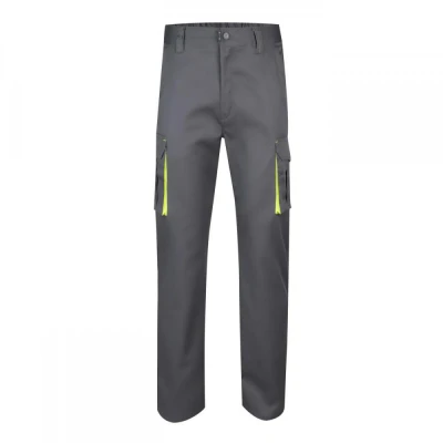 Pantaloni stretch, în două tonuri, cu buzunare mul / Velilla / Pantaloni salopeta talie