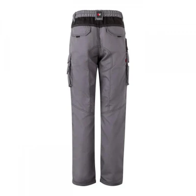 Pantaloni din pânză, în două tonuri, cu buzunare m / Velilla / Pantaloni salopeta talie
