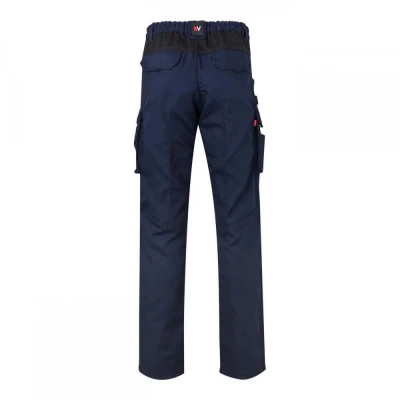 Pantaloni din pânză, în două tonuri, cu buzunare m / Velilla / Pantaloni salopeta talie