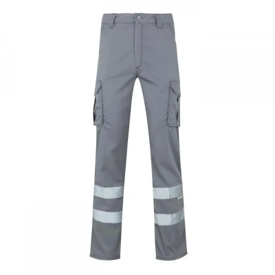 Pantaloni stretch, cu benzi reflectorizante, cu bu / Velilla / Pantaloni salopeta talie
