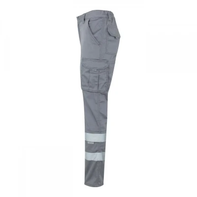 Pantaloni stretch, cu benzi reflectorizante, cu bu / Velilla / Pantaloni salopeta talie