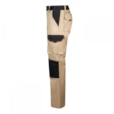 Pantaloni în două tonuri, cu buzunare multiple 103 / Velilla / Pantaloni salopeta talie