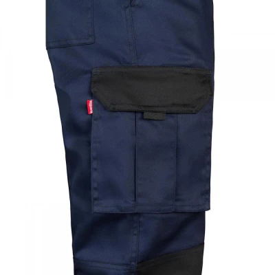 Pantaloni în două tonuri, cu buzunare multiple 103 / Velilla / Pantaloni salopeta talie