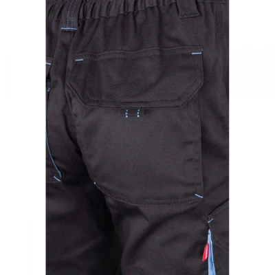 Pantaloni stretch, în două tonuri, cu buzunare mul / Velilla / Pantaloni salopeta talie
