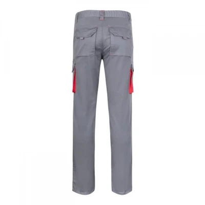 Pantaloni stretch, în două tonuri, cu buzunare mul / Velilla / Pantaloni salopeta talie