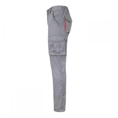 Pantaloni stretch, în două tonuri, cu buzunare mul / Velilla / Pantaloni salopeta talie