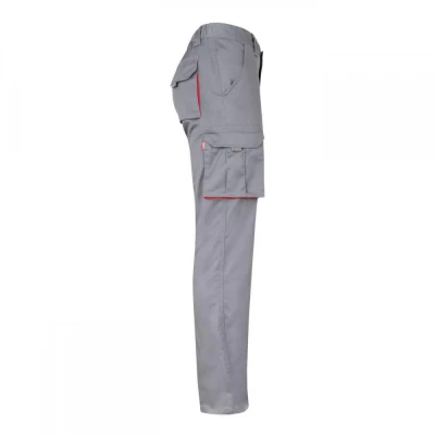 Pantaloni stretch, în două tonuri, cu buzunare mul / Velilla / Pantaloni salopeta talie