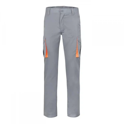 Pantaloni stretch, în două tonuri, cu buzunare mul / Velilla / Pantaloni salopeta talie