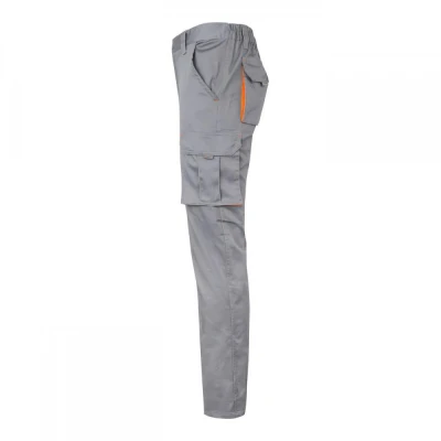 Pantaloni stretch, în două tonuri, cu buzunare mul / Velilla / Pantaloni salopeta talie