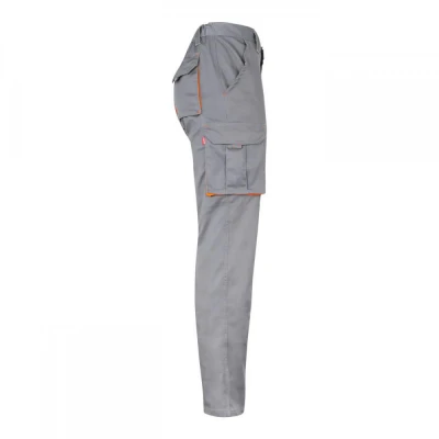 Pantaloni stretch, în două tonuri, cu buzunare mul / Velilla / Pantaloni salopeta talie