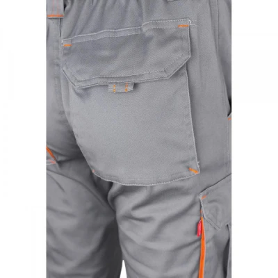 Pantaloni stretch, în două tonuri, cu buzunare mul / Velilla / Pantaloni salopeta talie