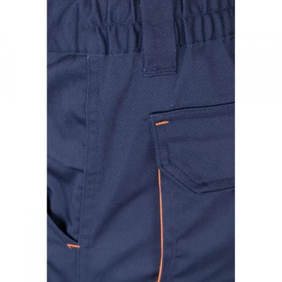 Pantaloni stretch, în două tonuri, cu buzunare mul / Velilla / Pantaloni salopeta talie