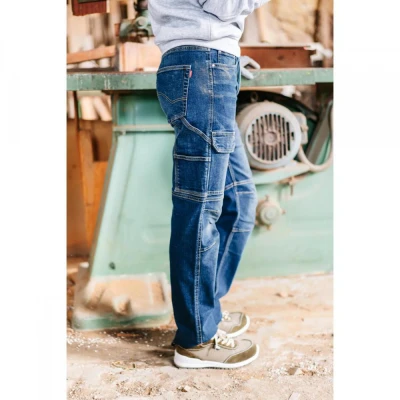 Pantaloni stretch, din denim, cu buzunare multiple / Velilla / Pantaloni blugi (jeans)