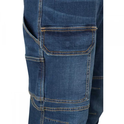 Pantaloni stretch, din denim, cu buzunare multiple / Velilla / Pantaloni blugi (jeans)
