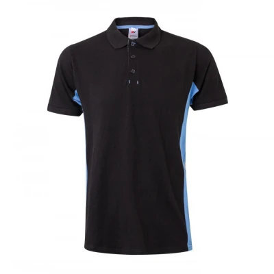 Tricou polo cu mânecă scurtă, în două tonuri 10550 / Velilla / Tricouri POLO (cu guler si nasturi)
