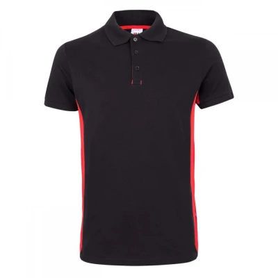 Tricou polo cu mânecă scurtă, în două tonuri 10550 / Velilla / Tricouri POLO (cu guler si nasturi)