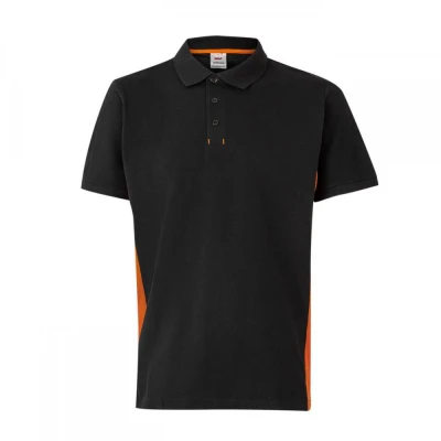 Tricou polo cu mânecă scurtă, în două tonuri 10550 / Velilla / Tricouri POLO (cu guler si nasturi)