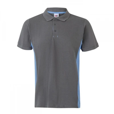 Tricou polo cu mânecă scurtă, în două tonuri 10550 / Velilla / Tricouri POLO (cu guler si nasturi)