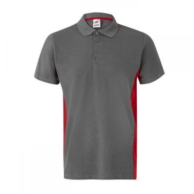 Tricou polo cu mânecă scurtă, în două tonuri 10550 / Velilla / Tricouri POLO (cu guler si nasturi)